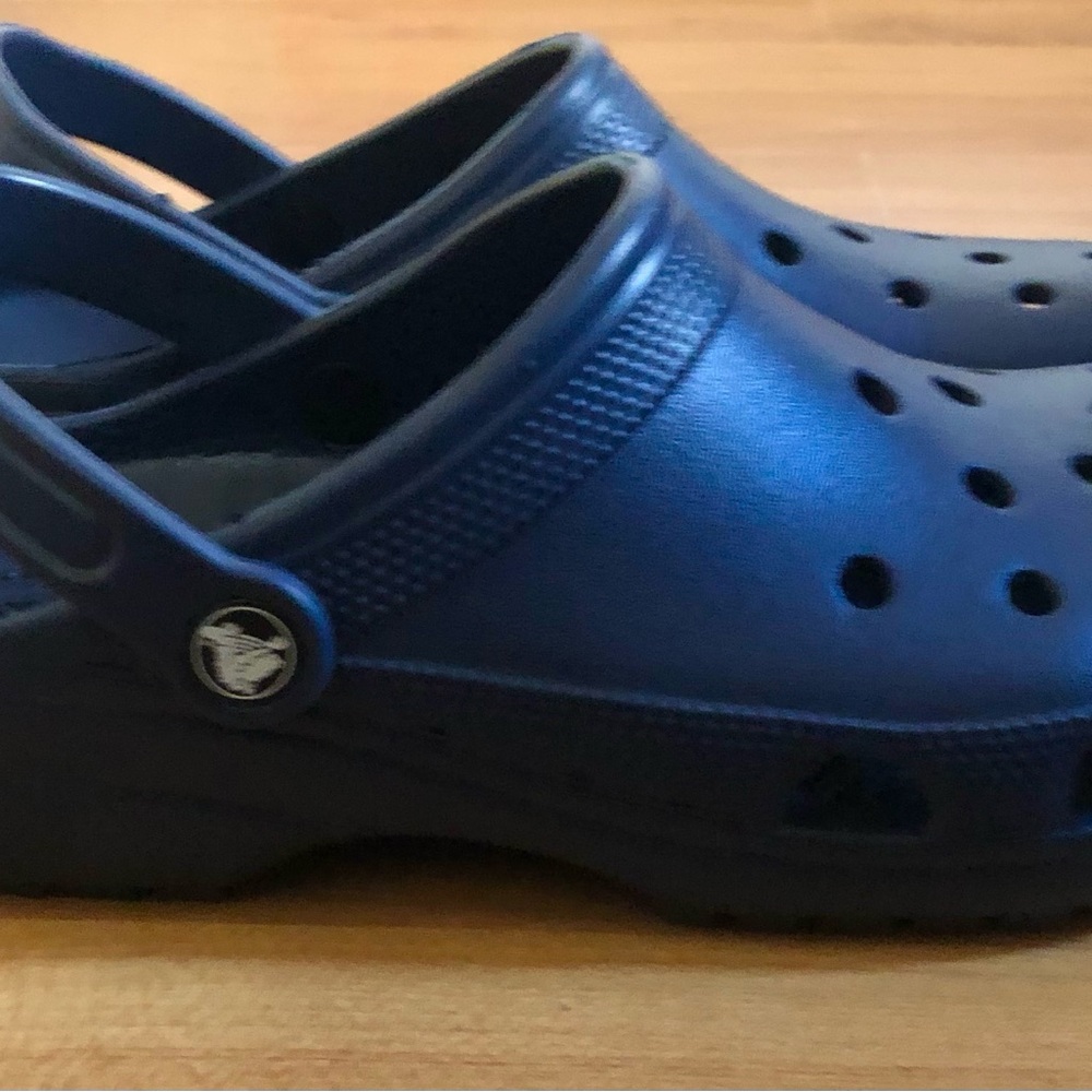 Crocs Classic Unisex Adults Navy Blue Slip On Casual Clog Size M8 W10  NWOB